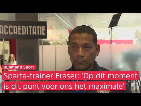 Henk Fraser na afloop van Sparta-Heracles (1-1): 'We moeten knokken voor elk punt'