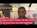 Henk Fraser na afloop van Sparta-Heracles (1-1): 'We moeten knokken voor elk punt'