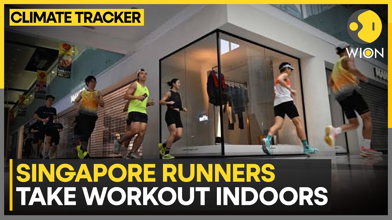 Singapore Runners Keep Training Inside Malls As Haze Forces Them Towards Unusual Alternatives | WION