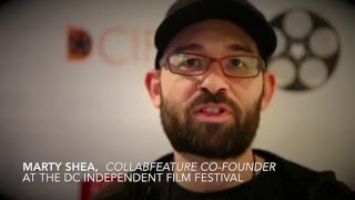 TRAIN STATION: At the DC Independent Film Festival with CollabFeature Co-Founder, Marty Shea