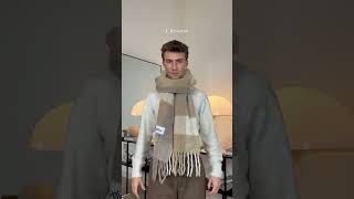 3 ways to perfectly tie your scarf this winter ❄️ Save for later 🧣 #menswear #fashion