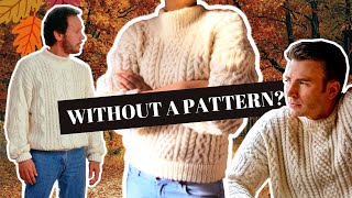 Knitting the COZIEST Cable Sweater | Knives Out x When Harry Met Sally | Recreating Pieces from Film