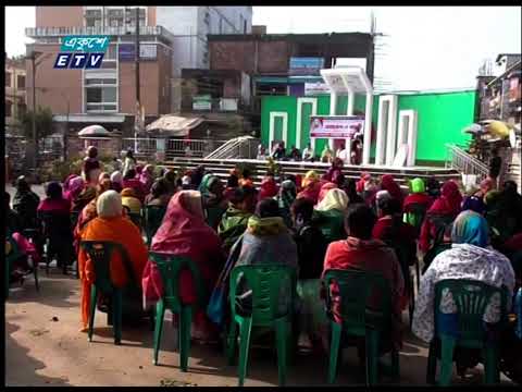 রংপুরের শালবনে বেগম রোকেয়া সরকারি কলেজের কাছে ভাস্কর্য আলোকবর্তিকা উদ্বোধন