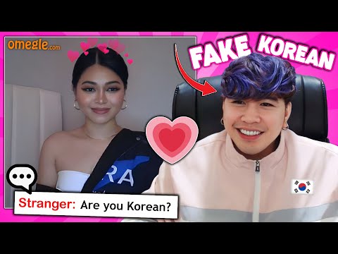OMEGLE IS TOO EASY FOR KOREAN GUYS (Fake Korean) I Met a Supermodel!!!!