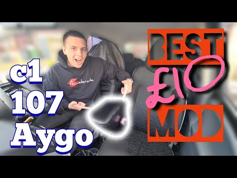 The Best £10 Comfort Modification For City Bugs... An Armrest (Peugeot 107, Toyota Aygo, Citroen C1)