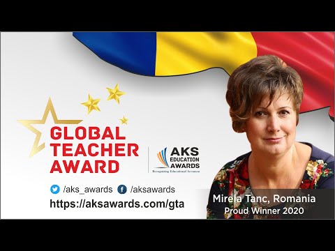 MIRELA TANC I GLOBAL TEACHER AWARD 2020 I AKS EDUCATION AWARDS