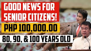 GOOD NEWS FOR SENIOR CITIZENS! Php 100000 FOR 80 9