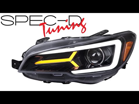 SPECDTUNING DEMO VIDEO: 2015-2021 SUBARU WRX STI PROJECTOR HEADLIGHTS