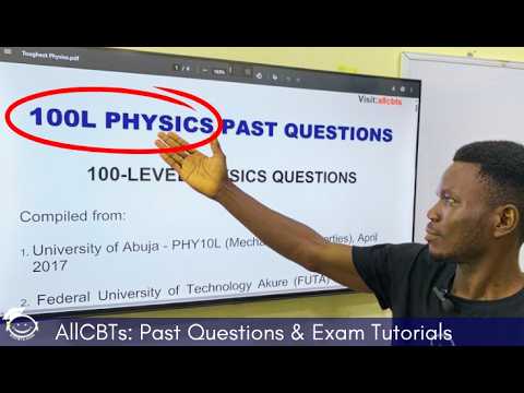 PHY101: 100-Level Physics Past Questions Solved | 100L Physics Made Easy!