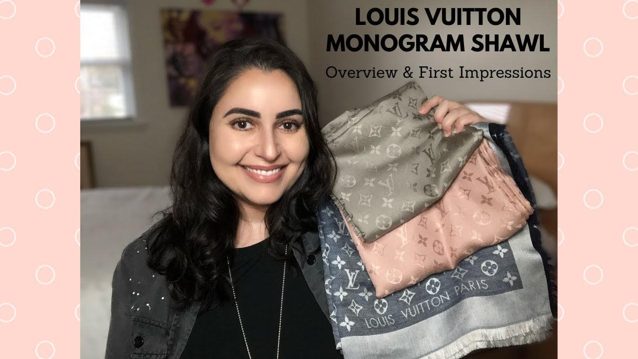 Louis Vuitton Monogram Shawl Review and First Impressions - Verone, Natural, and Blue Denim
