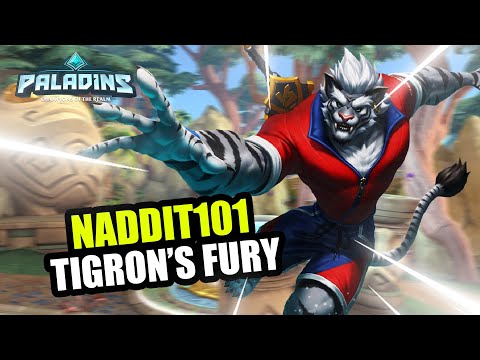 Naddit101 Tiberius Pro Competitive l GRANDMASTER l TIGRON’S FURY l PALADINS GAMEPLAY