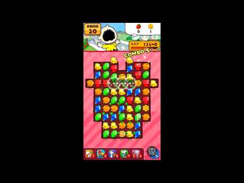 スヌーピードロップス　レベル15　クリア　攻略　Snoopy Drops Level 15 cleared　スマホゲーム