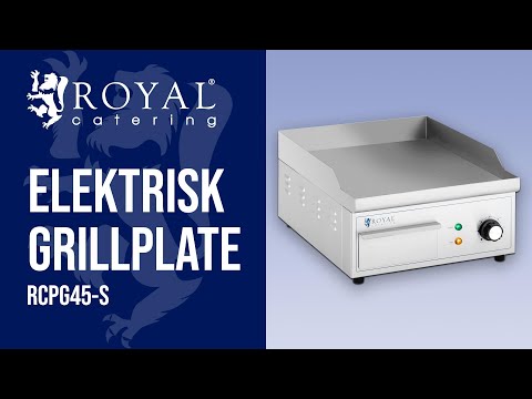video - B-varer Elektrisk grillplate - 350 x 380 mm - royal catering - 2 - 2000 W
