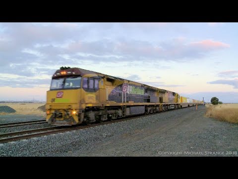 QRNational / Aurizon MP1 Freight Train - PoathTV Australian Railways