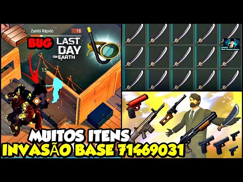 ●MUITAS ARMAS E ITENS RAROS NESSA INVASÃO! BASE 71469031 👁 BUG DA MORTE INFINITA Last Day On Earth