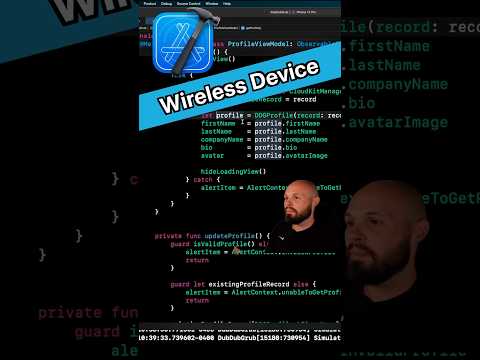 Xcode Tip - Wirelessly Run an App on Device #iosdeveloper #swift #xcode thumbnail