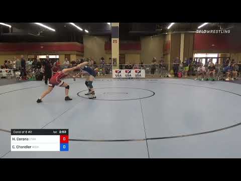 59 Kg Consi Of 8 #2 - Hailey Corona, Utah Vs Caylynn Chandler, Michigan Revolution Wrestling Club