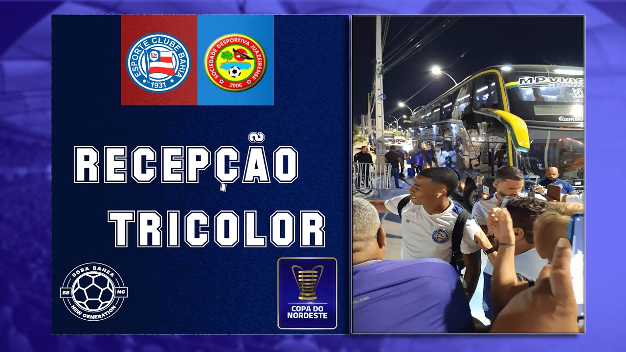 Imagens Exclusivas da chegada do Bahia, no palco do jogo de logo mais entre Juazeirense x Bahia (CN)