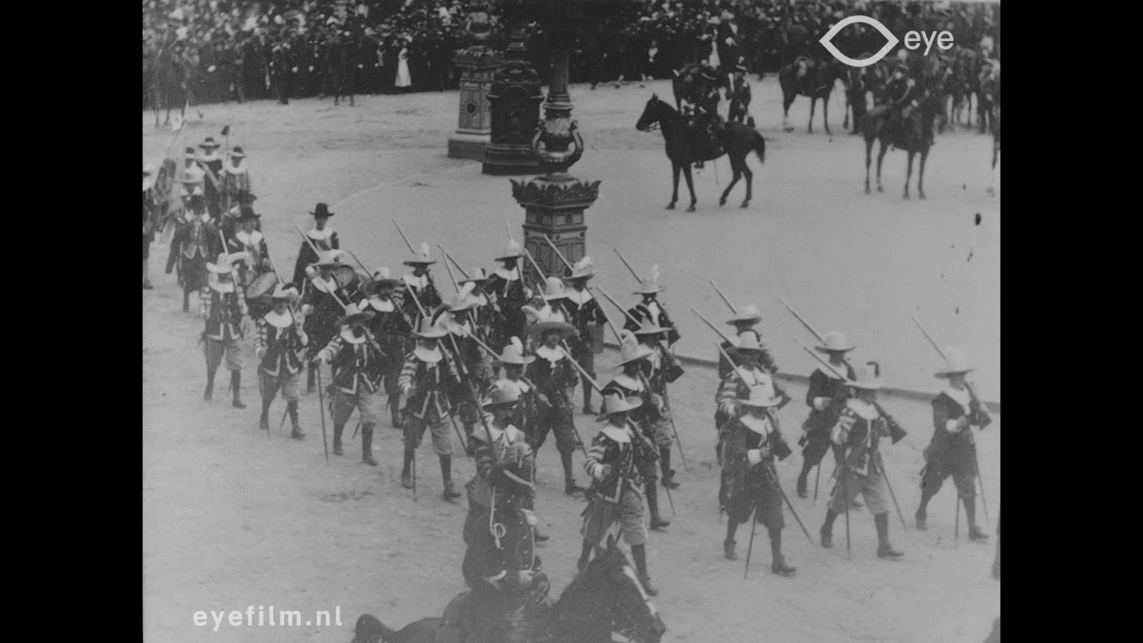 Coronation of queen Wilhelmina of Holland at Amsterdam