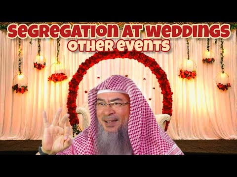 What's the best way to make segregation at weddings, walima & any such events #assim assim al hakeem