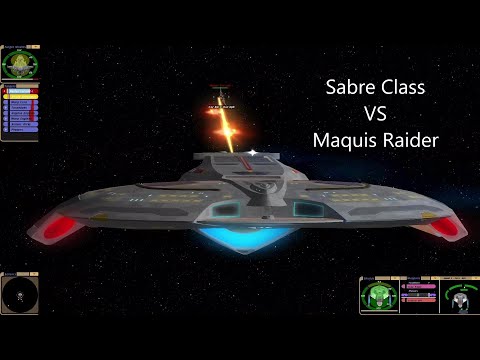 Sabre Class VS Maquis Raider | Star Trek Deep Space Nine | Star Trek Bridge Commander Battle |