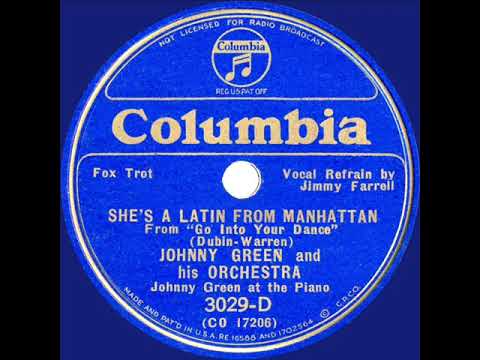 1935 Johnny Green - She’s A Latin From Manhattan (Jimmy Farrell, vocal)
