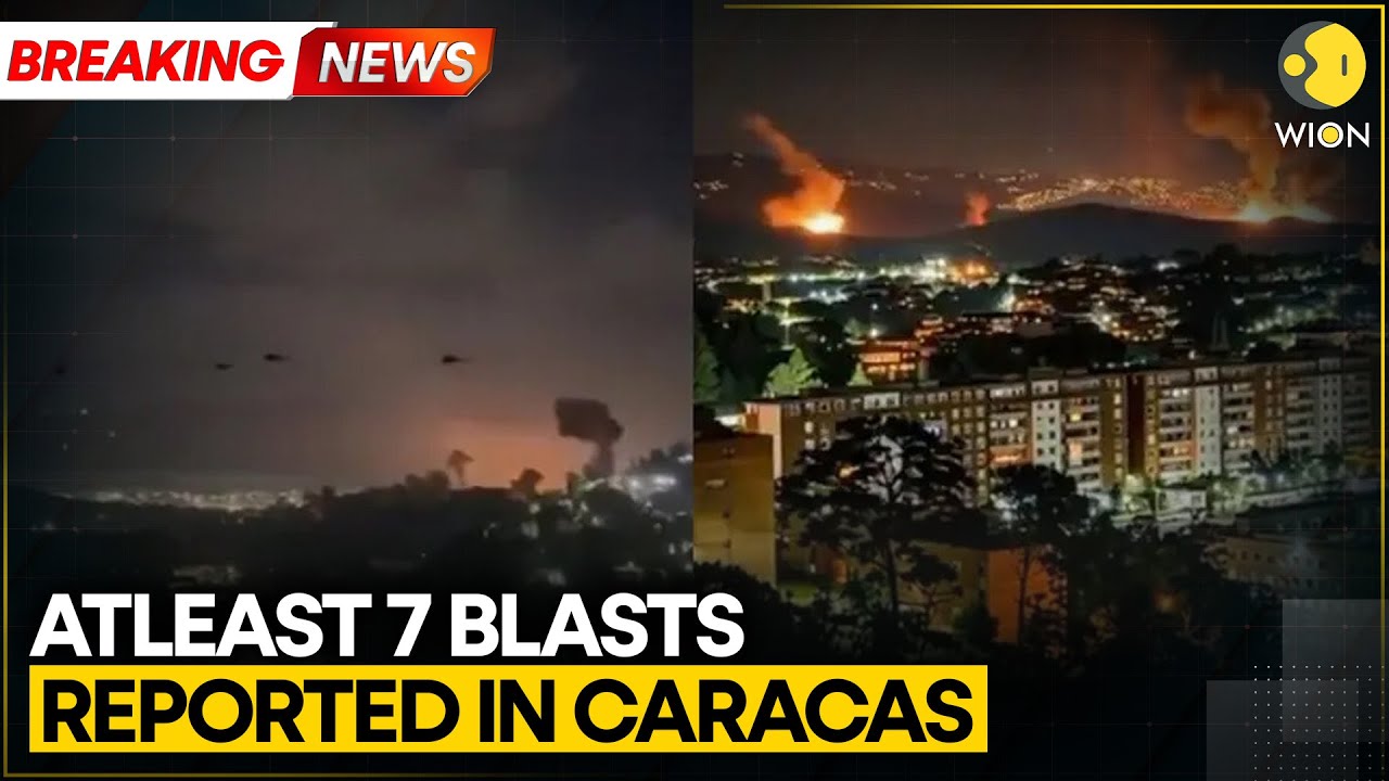 US-Venezuela Tensions: Multiple Explosions Rock Venezuela's Capital | WION BREAKING