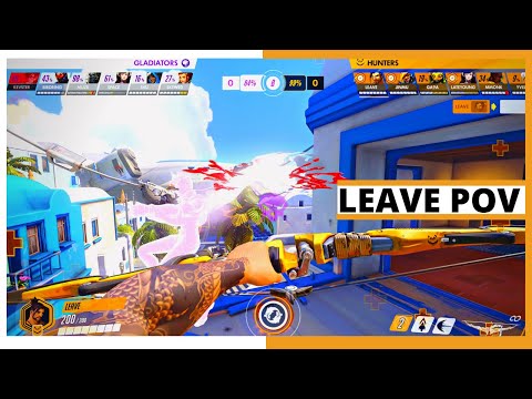 LEAVE POV | Hanzo, Genji, Sombra & Tracer | Hunters vs Gladiators | Winners Semifinals Countdown Cup