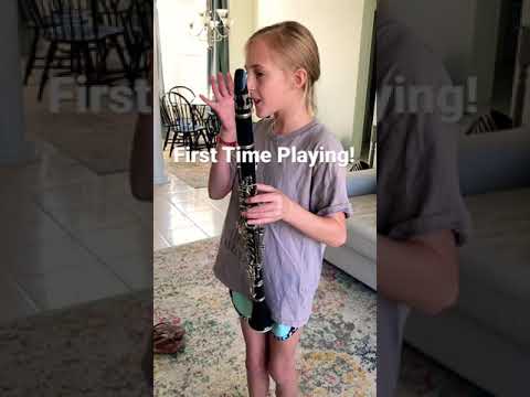 First time playing the clarinet. #shorts