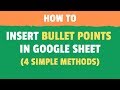 How to Get Bullet Points on Google Slides