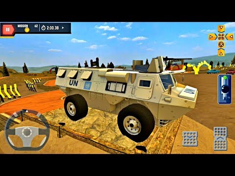 4x4 Offroad Parking Simulator #3 - Military Transport Vehicle Unlocked - Android Gameplay FHD