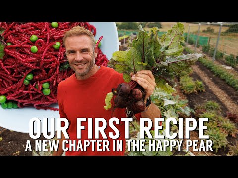 Making the FRESHEST BEETROOT PESTO PASTA we could grow on our secret...