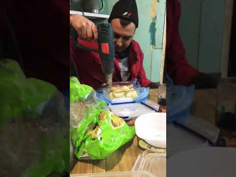 Обед маляра. Имитация микроволновки. Скрытая камера.