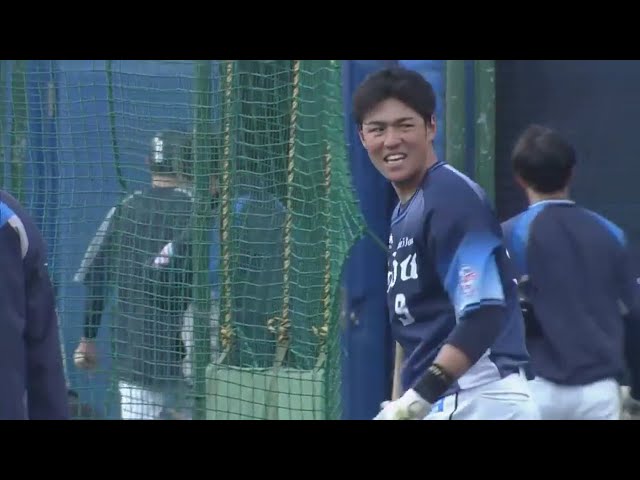 【ライオンズ春季キャンプ】ライオンズ・木村 フリー打撃でネット直撃の特大の当たりを放つ!! 2021/2/4