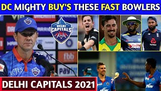 IPL 2021 Auction - Delhi Capitals Mighty Buy's These Bowlers In IPL 2021 Mega Auction | Delhi 2021