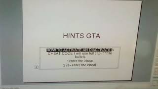 A way of activating a cheat code and deactivate it(GTA)