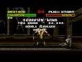 Mortal Kombat 1 Playthrough Super Nintendo SCORPION VS SONYA