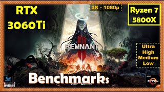 Remnant 2 RTX 3060Ti - 1440p - All Settings - Performance Benchmarks
