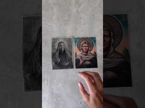 Миниатюра изображения товара Икона Wolves Помощь в трудных ситуациях с молитвой 5359