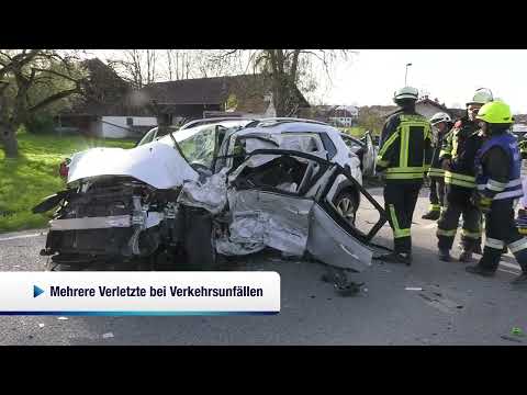 Mehrere Verletzte bei schweren Verkehrsunfällen (11.04.2022)