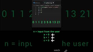 Fibonacci Series with python #programming #coding #python #fibonacci #google #interview #computer