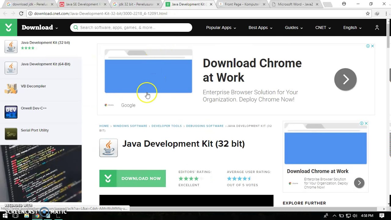 Tutorial Komputerkit  Android Studio -1- Download, Install, Setting JDK