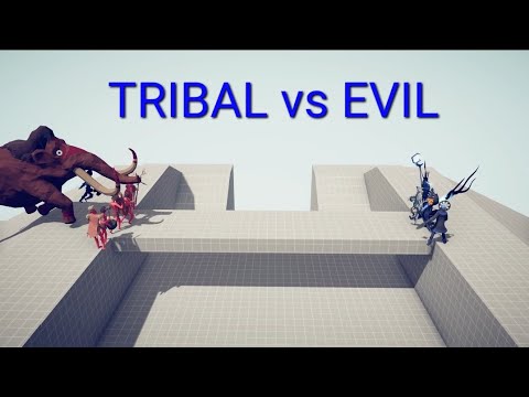 TRIBAL Team vs EVIL Team - Totally Accurate Battle Simulator