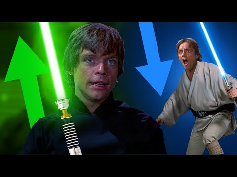 Why Luke's Green Lightsaber Was More Powerful Than His Blue Lightsaber