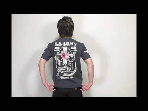 テッドマン U.S.ARMY ミリタリー 抜染プリント 半袖Tシャツ tdss-514