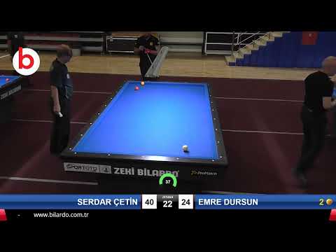 SERDAR ÇETİN & EMRE DURSUN Bilardo Maçı - 2019 TÜRKİYE KUPASI 2.ETAP ERKEKLER-4.TUR