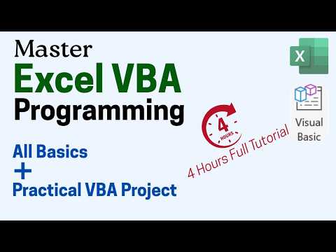 VBA Programming in Excel Full Tutorial | Master VBA in 4 Hours