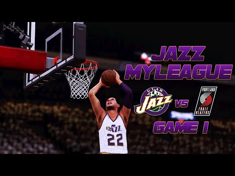 NBA 2k16: Jazz MyLeague vs Trail Blazers [S4, Ep. 29] - ROUND 2 GAME 1