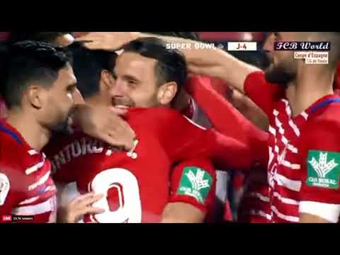 Roberto Soldado goal vs Barcelona - Granada 2-0 Barcelona | Copa Del Rey 03/02/2021