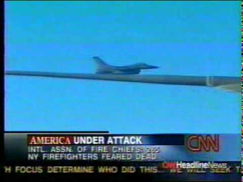 9/11 News Coverage:  6:30 PM: Fighter Jets Escort Airforce One